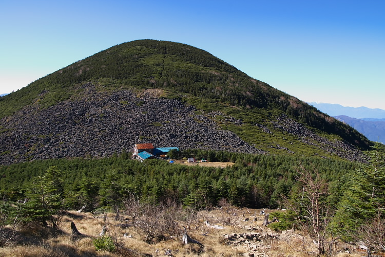 IMGP6886.jpg - 編笠山と青年小屋